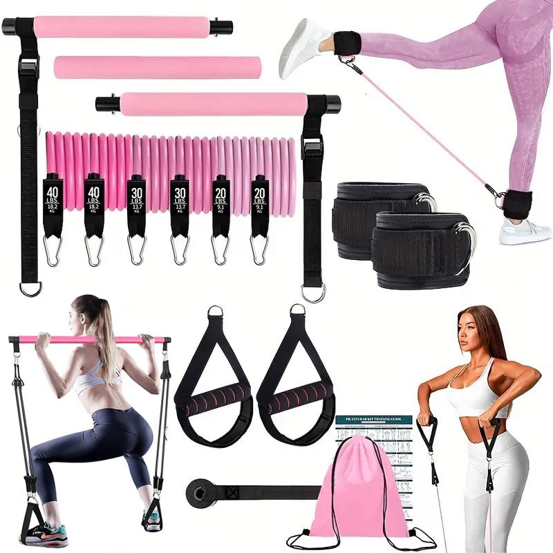Pilates Yoga Barı - Wielofunkcyjny zestaw do pilatesu z elastycznymi