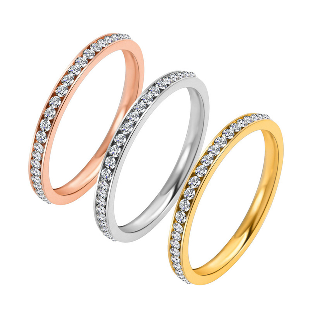 Pilates Ring Magic - 2mm Iced Out pierścionek z cyrkonią