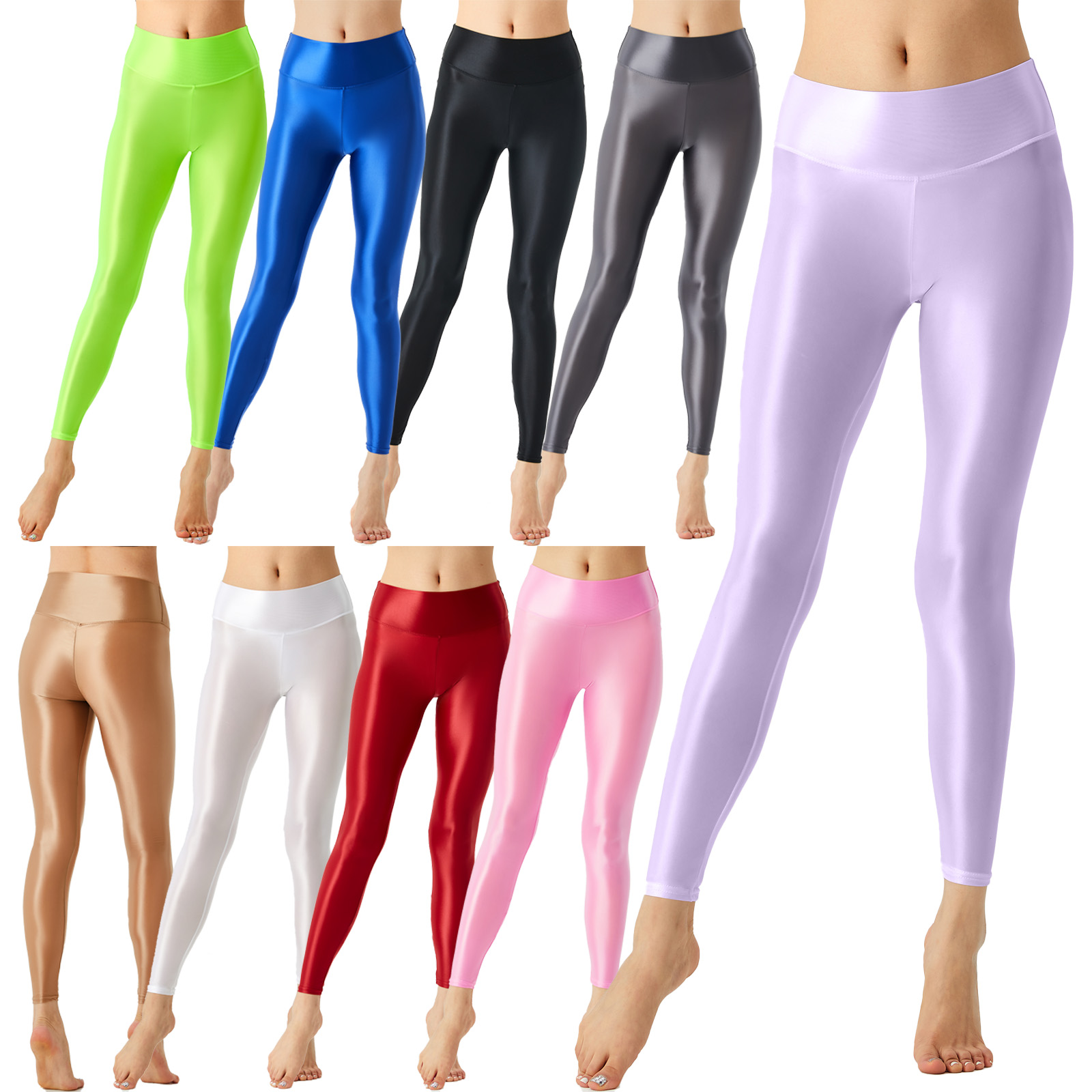 Damskie błyszczące legginsy ba – Pilates In Yoga Pants recenzja i cena