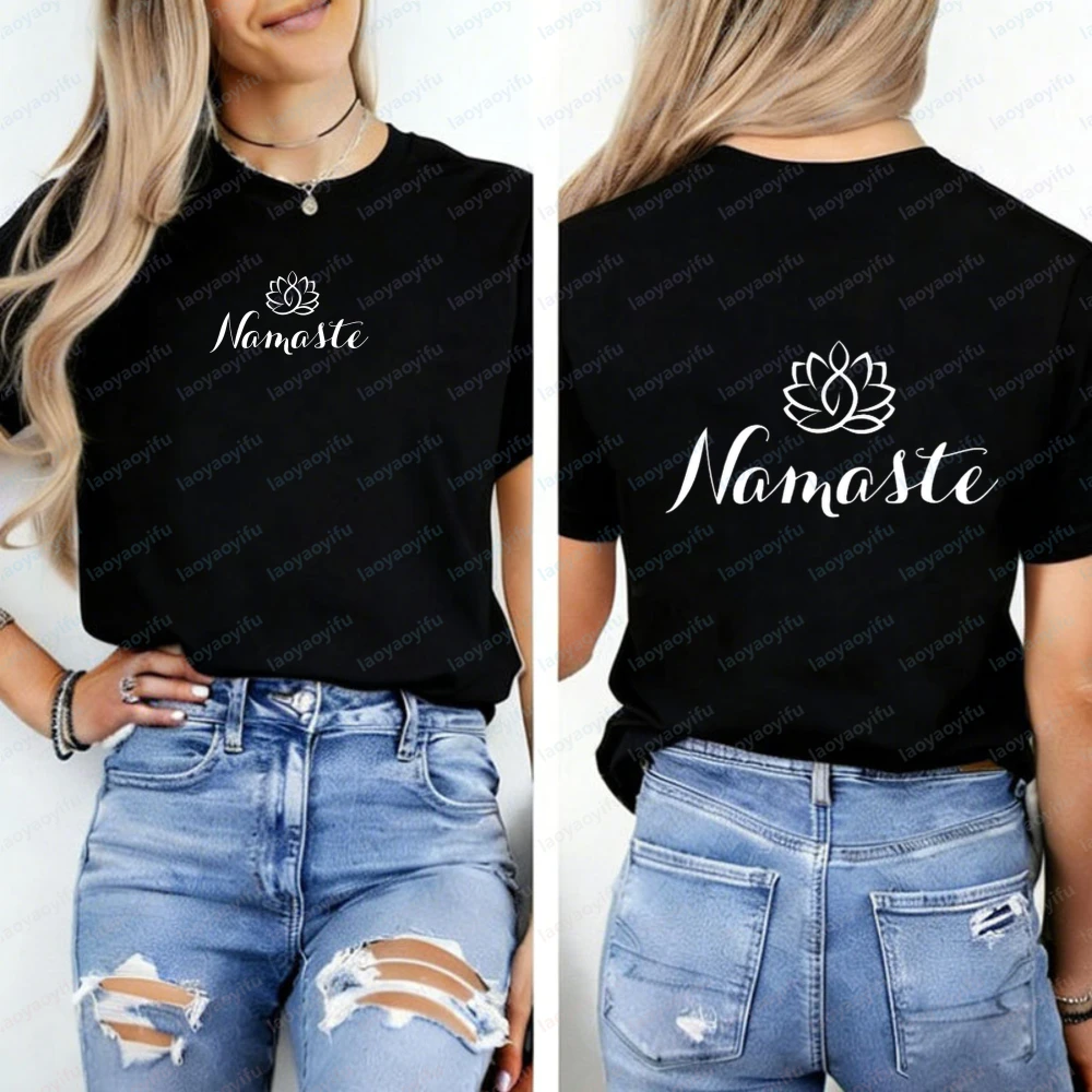 Koszulka Namaste Modny Wzór do – Pilates Yoga Gifts recenzja i cena