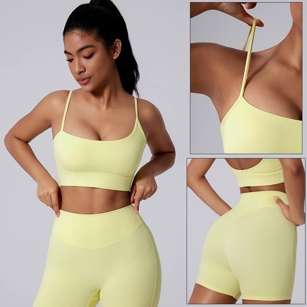 Żółty strój do jogi Cloud Hide – Pilates In Yoga Pants recenzja i cena