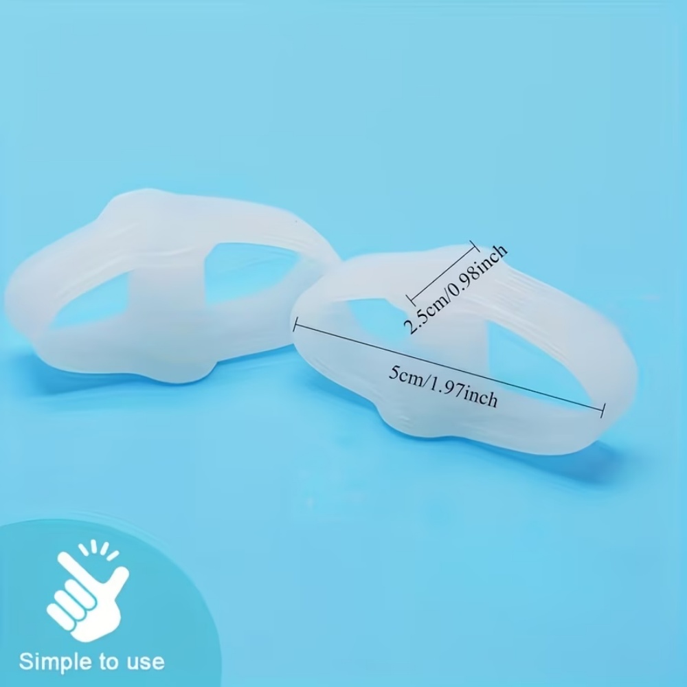 4 Białe silikonowe separatory  – Toe Separator Silicon recenzja i cena
