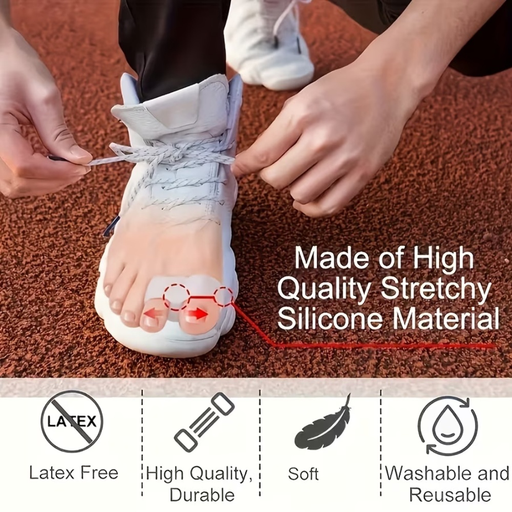 4 Białe silikonowe separatory  – Toe Separator Silicon recenzja i cena
